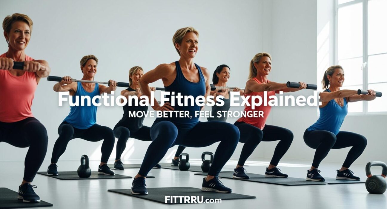 An energetic diverse group of people ages 30–50