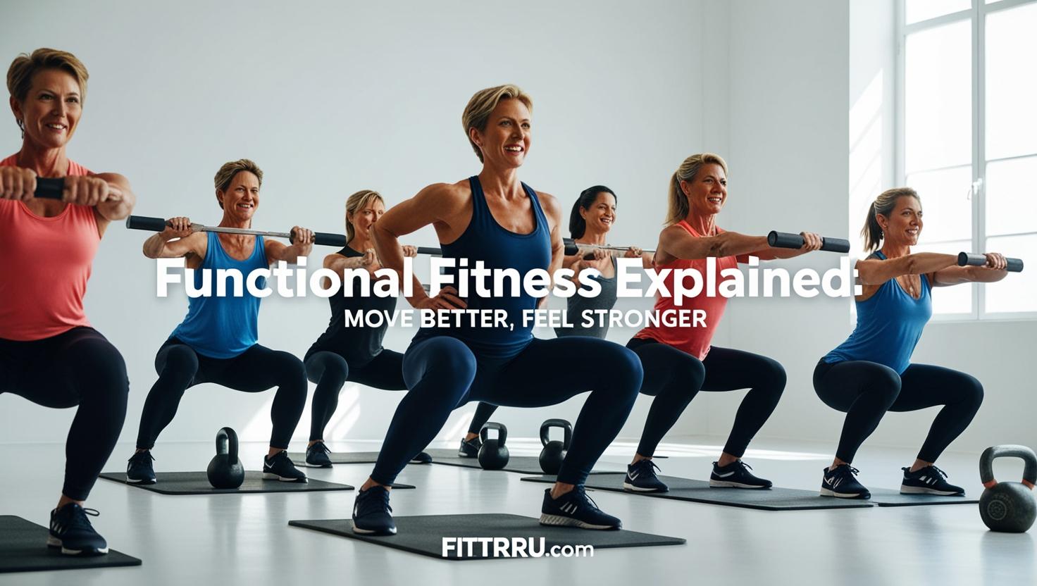 An energetic diverse group of people ages 30–50