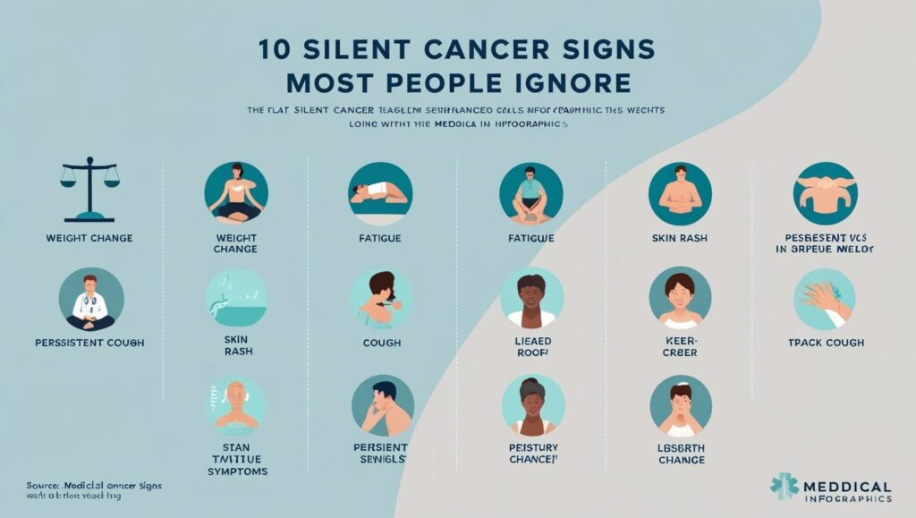 Use flat icons for symptoms