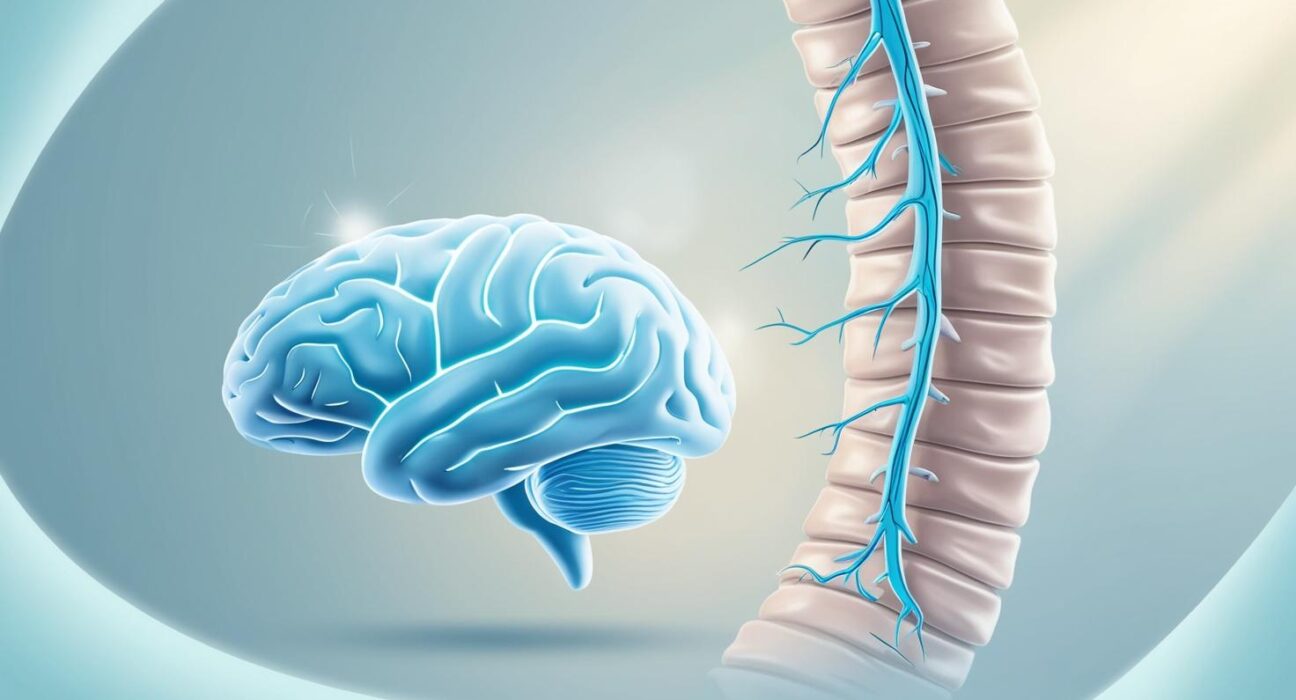 brain and spinal cord