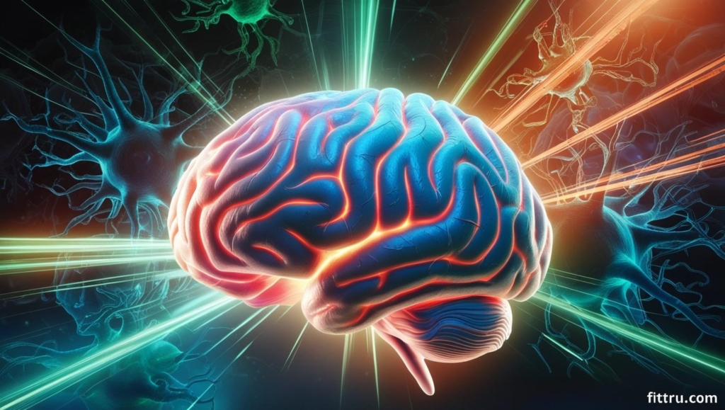 brain with muscles subtly integrated into the shape