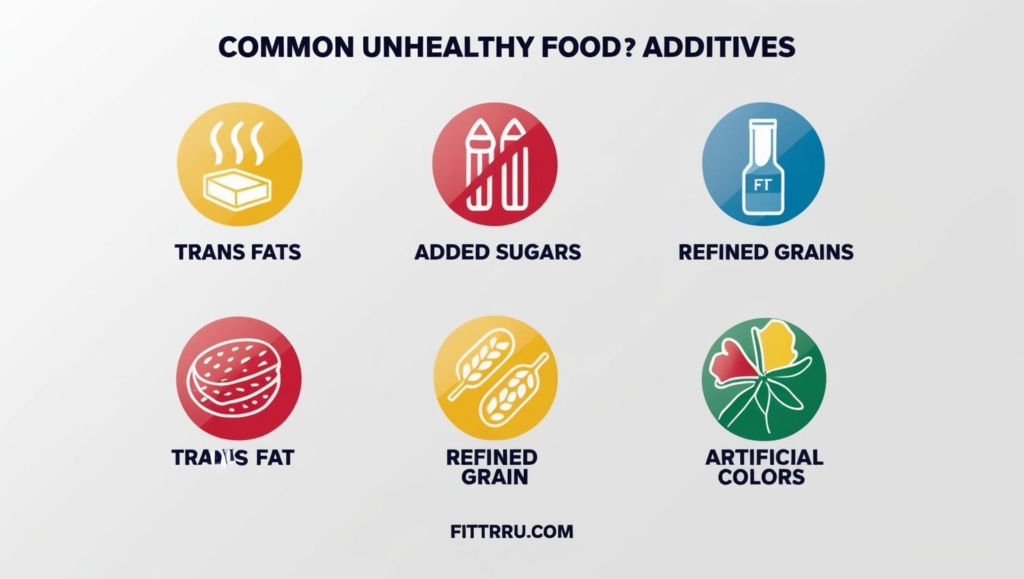 common food label red flags like trans fats added sugars refined grains