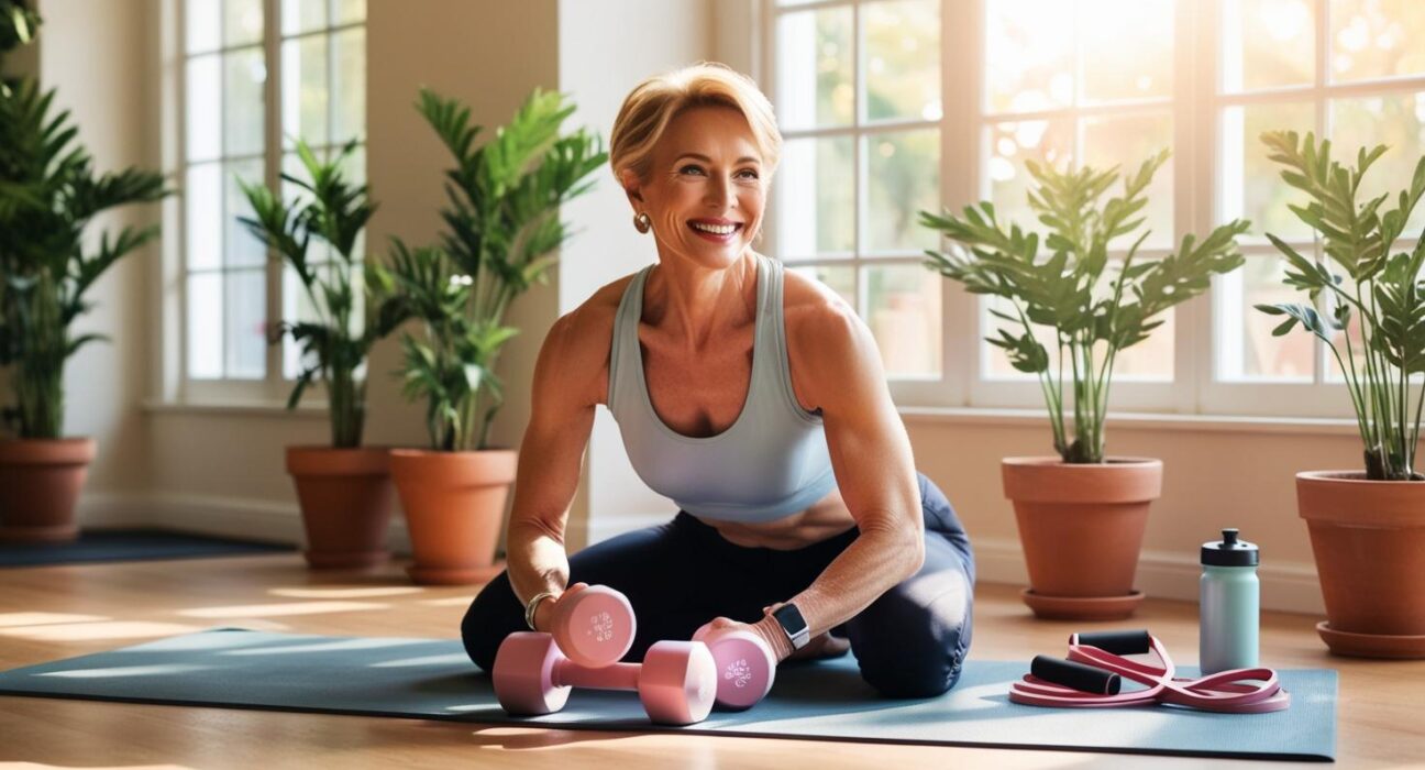 flat lay fitness