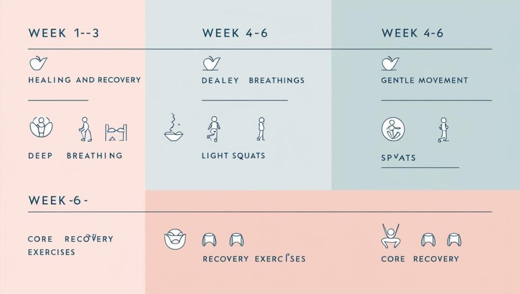 week by week postpartum fitness journey