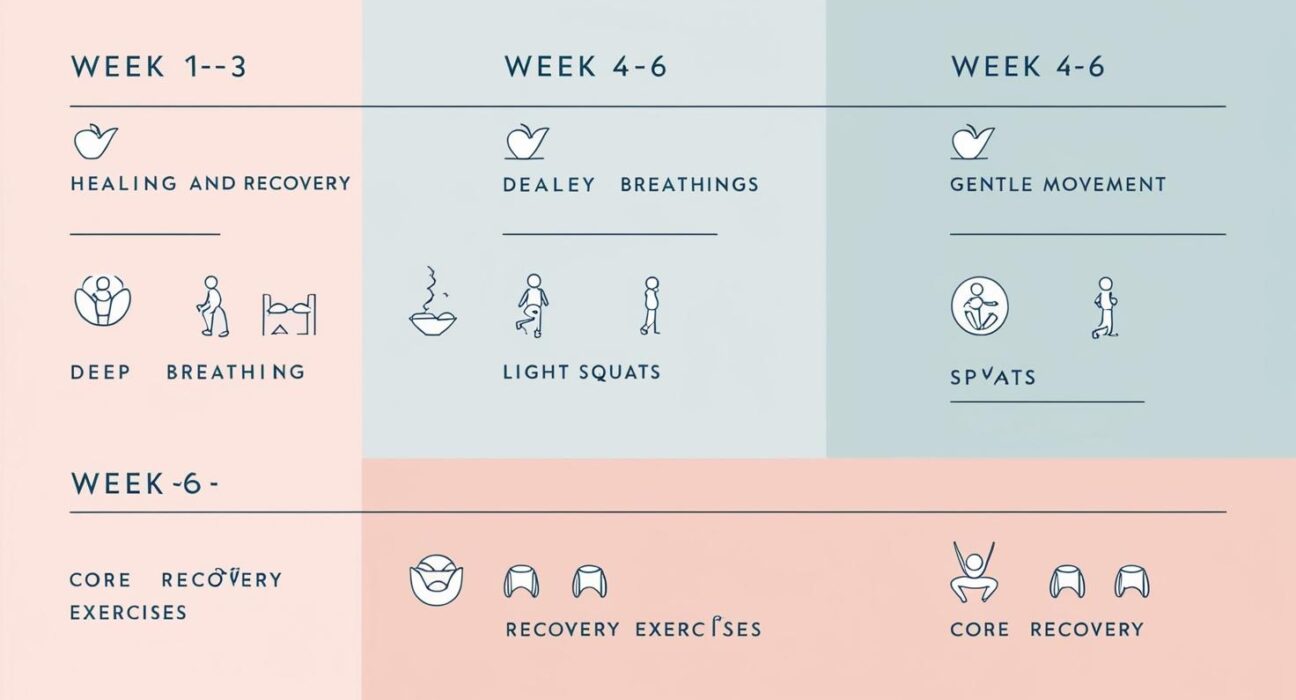 week by week postpartum fitness journey