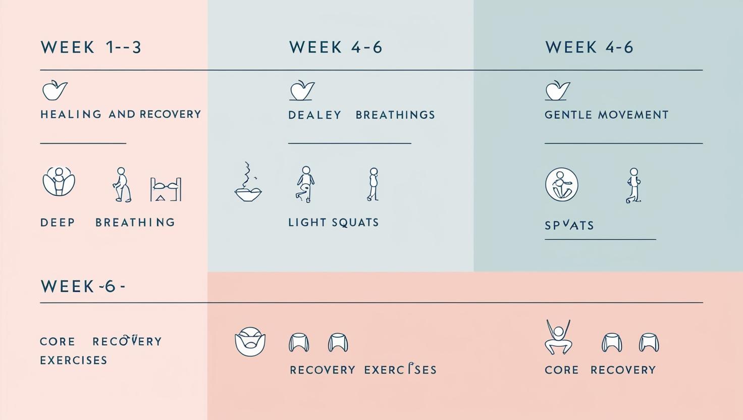week by week postpartum fitness journey