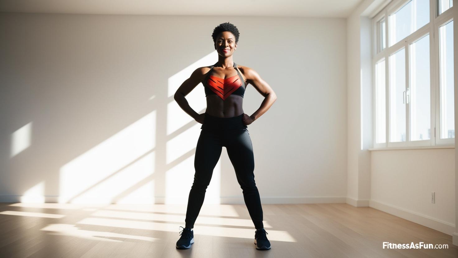 Confident person standing tall in a bright room