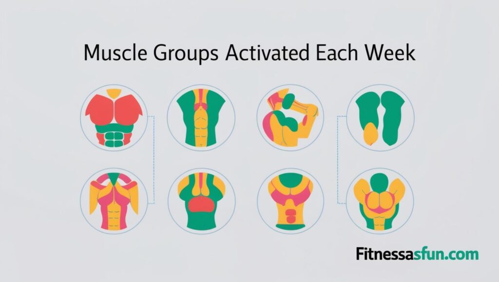 “Muscle Groups Activated Each Week”